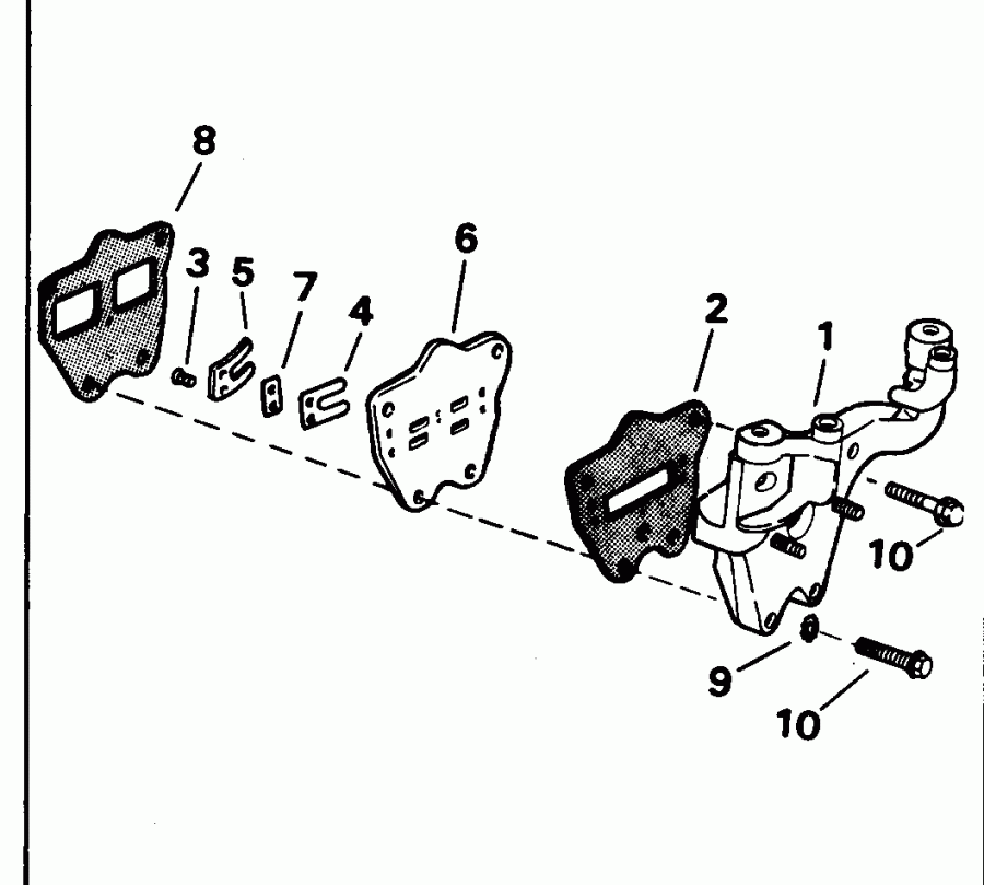 ��������� ����� EVINRUDE BE4BREDS 1996  - take ��������� - take Manifold