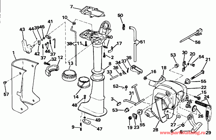 ��������� ����� EVINRUDE BE4BREDS 1996  - dsection - dsection
