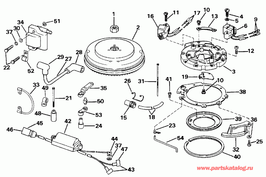 ��������� ��������� EVINRUDE BE4RDHEDS 1996  - gneto / gneto