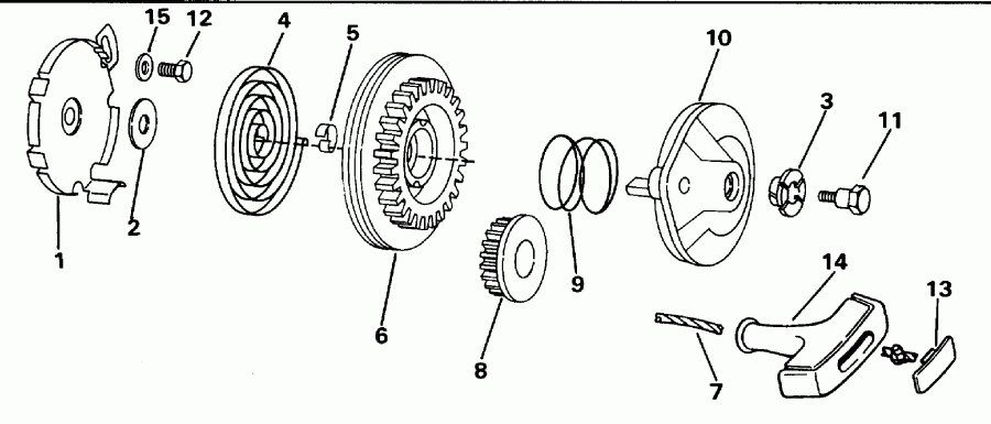 ��������� ����� EVINRUDE BE4RDHEDS 1996  - wind ������� / wind Starter