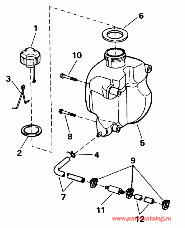 ����� EVINRUDE BE4RLEDS 1996  - Integral Tank Models Only (3r, 4br) - Integral Tank Models Only (3r, 4br)