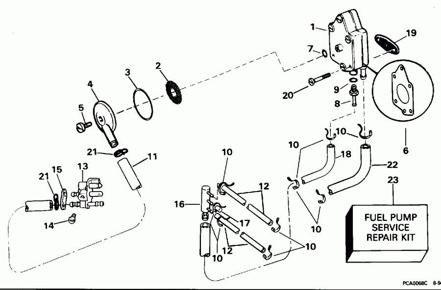 ��������� ����� EVINRUDE BE50BELEDS 1996  - el ����� & ������