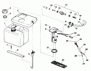 ���������������� ��������� ������� Hydraulic Assembly (Power Trim/tilt Hydraulic Assembly)