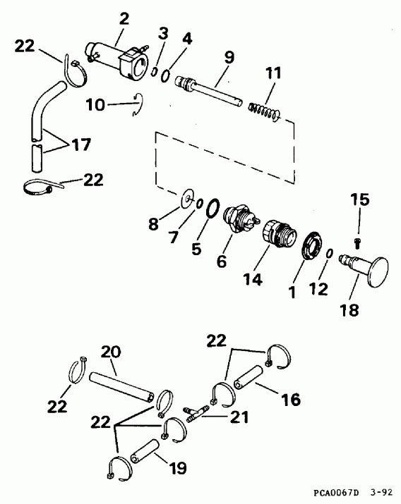 ��������� ��������� EVINRUDE BE50TLEDS 1996  - ������ Start - Manual Start