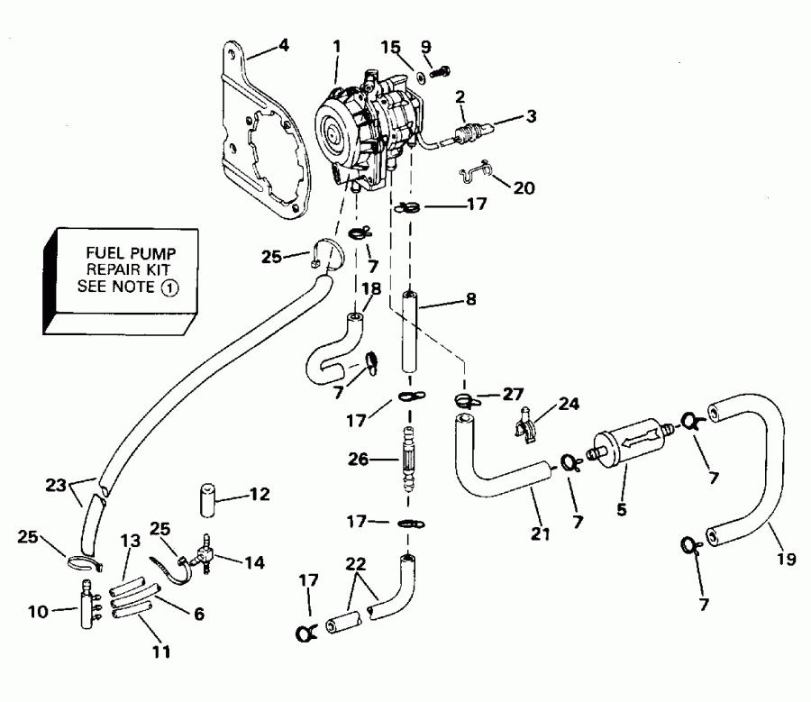 �������� ��������� ����� Evinrude BE60ELEDR 1996  - el �����