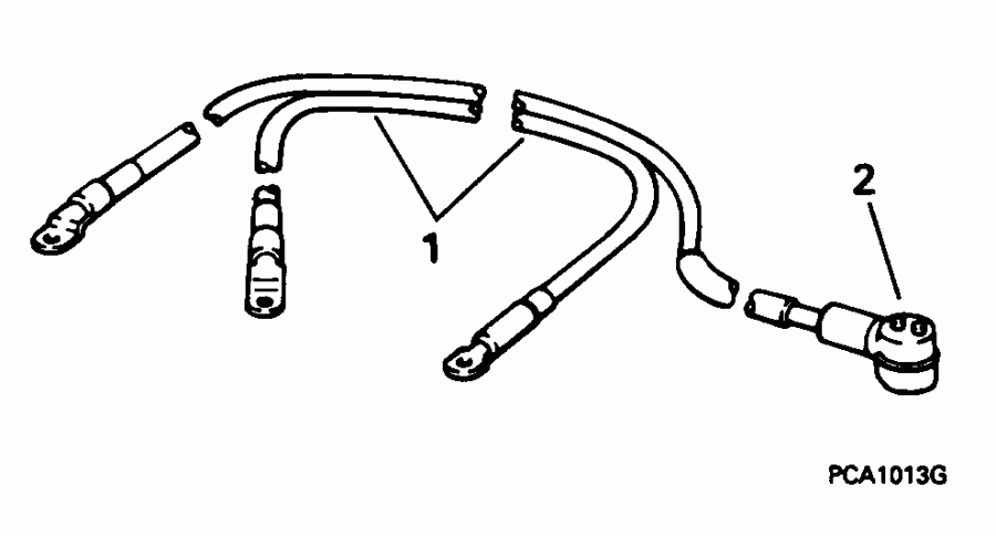 ��������� Evinrude BE70ELEDA 1996  - ttery Cable