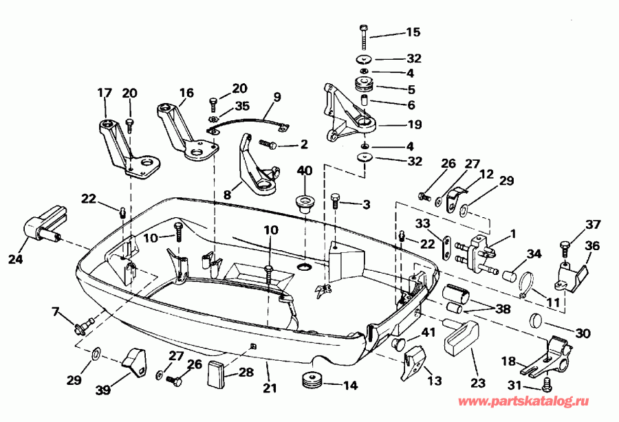 ����� EVINRUDE BE70TLEDA 1996  - wer ������ ��������� (�����) - wer Engine Cover