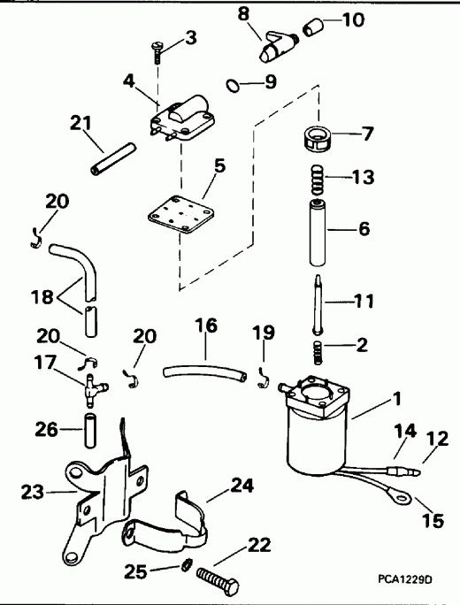 ��������� ����� Evinrude BE8FRBLEDC 1996  - ectric Primer System