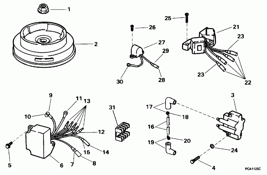 �������� ����� EVINRUDE BE8FRBLEDC 1996  - Rope - ����