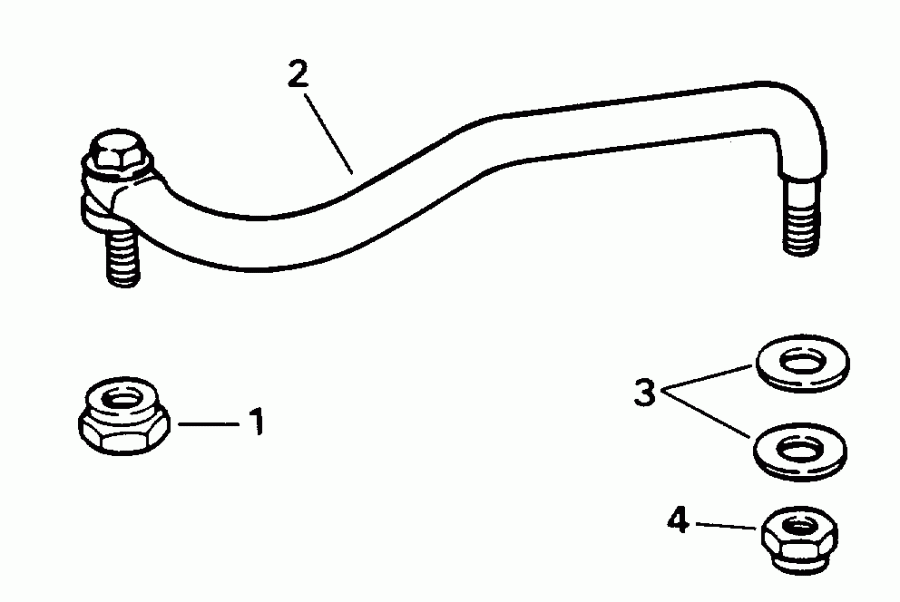 ��������� �������� ����� EVINRUDE BE8FRBLEDC 1996  - eering Link Kit - ee������ ����������� Kit