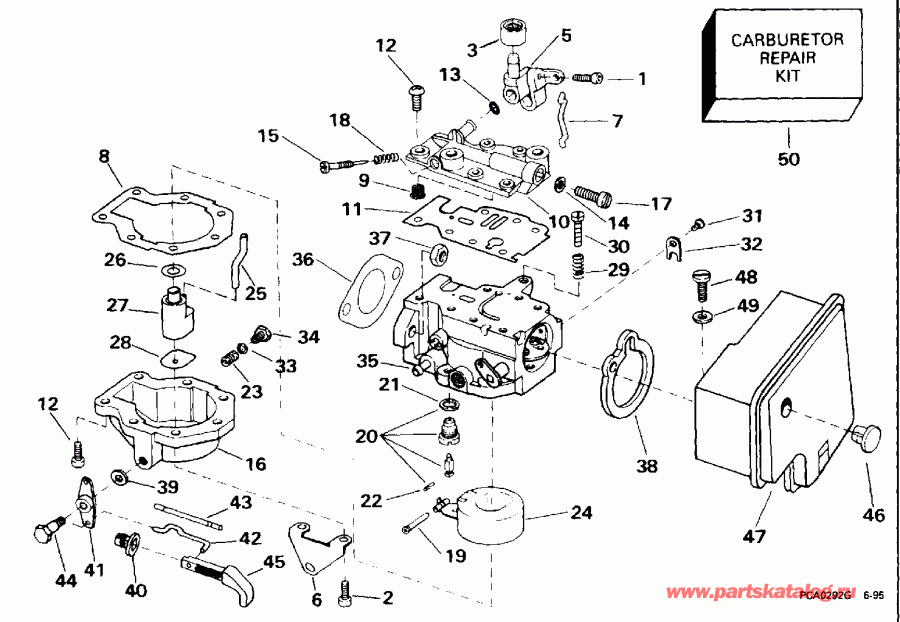 ��������� Evinrude BE8RCH 1996  - rburetor