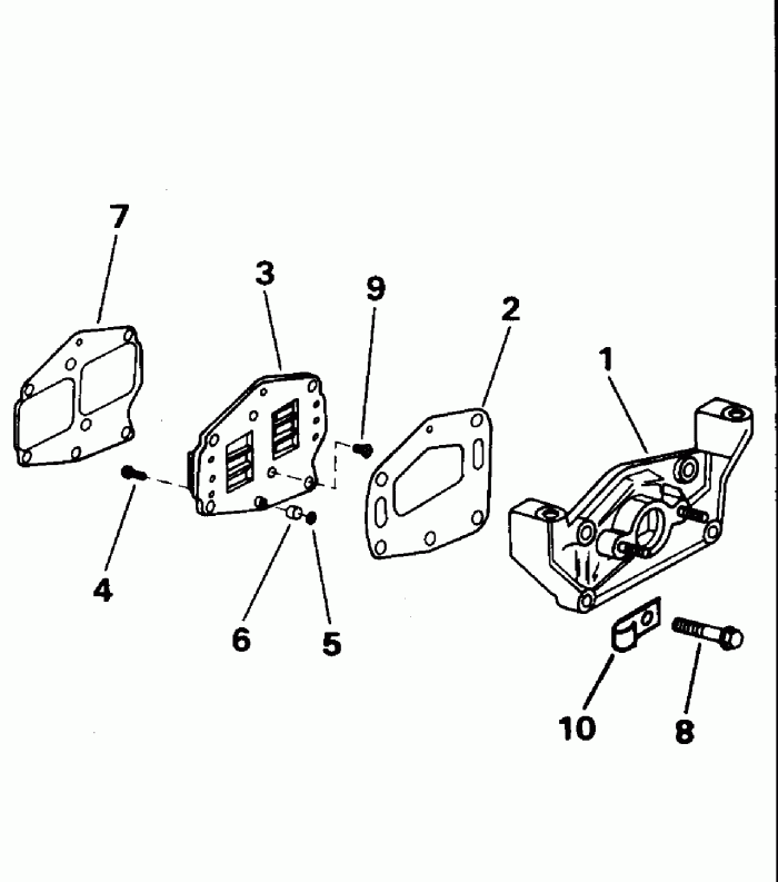   Evinrude BE8REDS 1996  - take Manifold