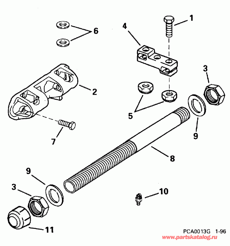 ��������� ����� EVINRUDE BE90ELEDR 1996  - 115gl Only
