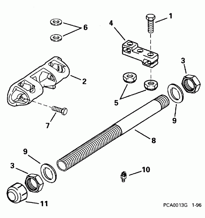 ��������� �������� ����� EVINRUDE BE90SLEDR 1996  - 115gl Only - 115gl Only