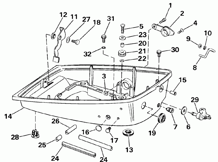 �������� ����� Evinrude E100WTLEDR 1996  - ectric ������� & Solenoid - ectric Starter & Solenoid