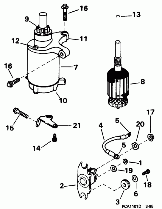  EVINRUDE E10FEXEDR 1996  - arter Motor & Solenoid
