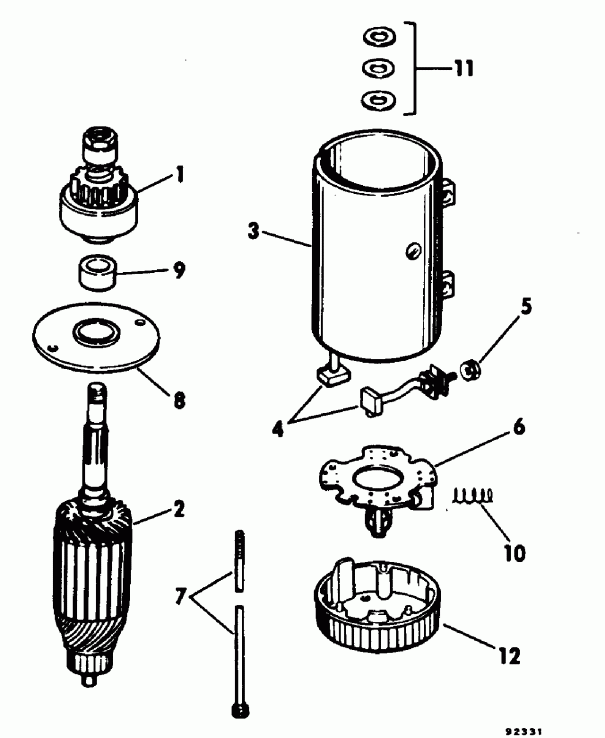 ��������� ��������� EVINRUDE E10FRLEDR 1996  - 6 Gallon / 6 ������