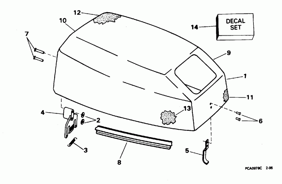 ��������� ����� Evinrude E10REDD 1996  - Johnson
