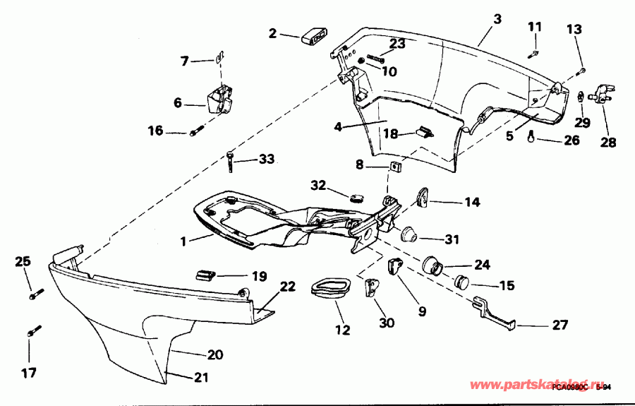 �������� ��������� ����� EVINRUDE E10RLEDD 1996  - wer Engine Cover - wer ������ ��������� (�����)