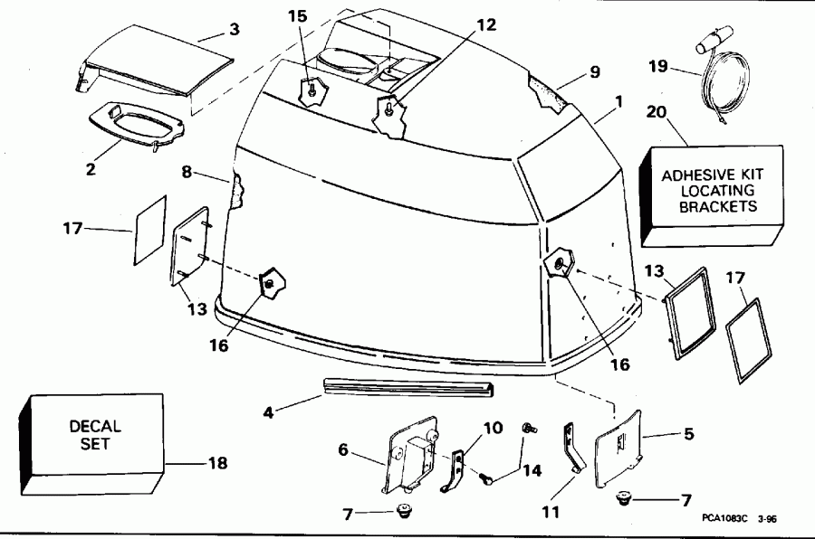 ��������� ��������� Evinrude E112TSLEDR 1996  - Johnson - Johnson