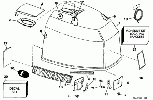 ������ ��������� (�����) - Evinrude (Engine Cover - Evinrude)