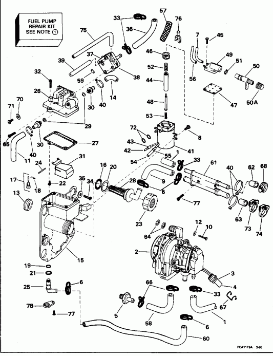  ������� E115SXEDR 1996  - el Bracket & Components / el ��������� & Components