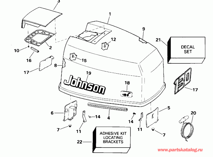 ��������� ������� E130TLEDM 1996  - Johnson