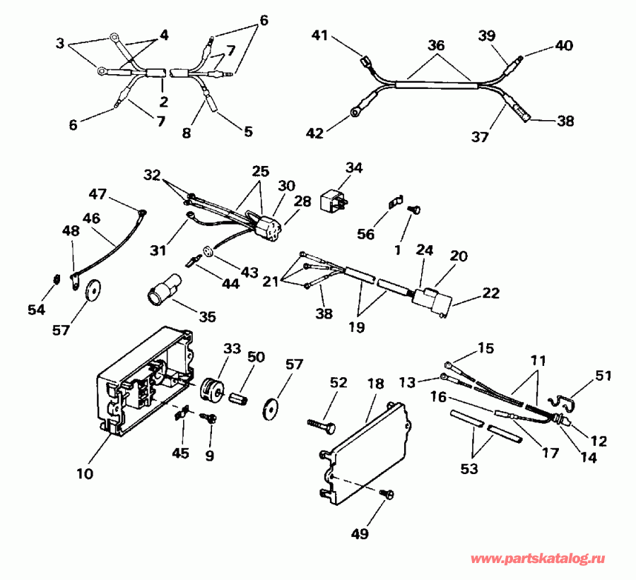 ��������� �������� ����� Evinrude E130TLEDM 1996  - wer Trim/tilt Electrical / wer Trim / tilt ���������