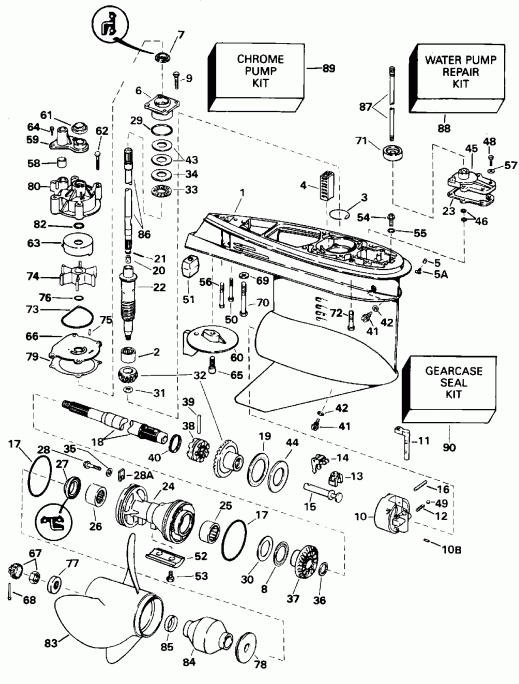 ��������� ��������� EVINRUDE E150JLEDB 1996  - �������� Rotation - Gl Models - Standard Rotation - Gl Models
