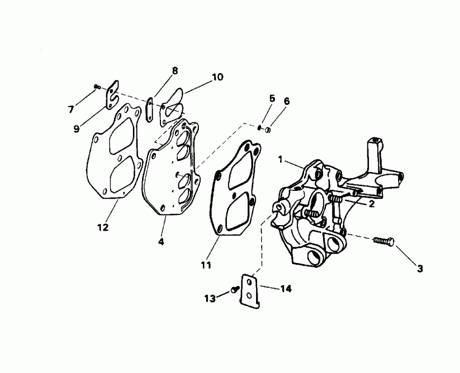 ��������� ����� EVINRUDE E15EEDS 1996  - take Manifold