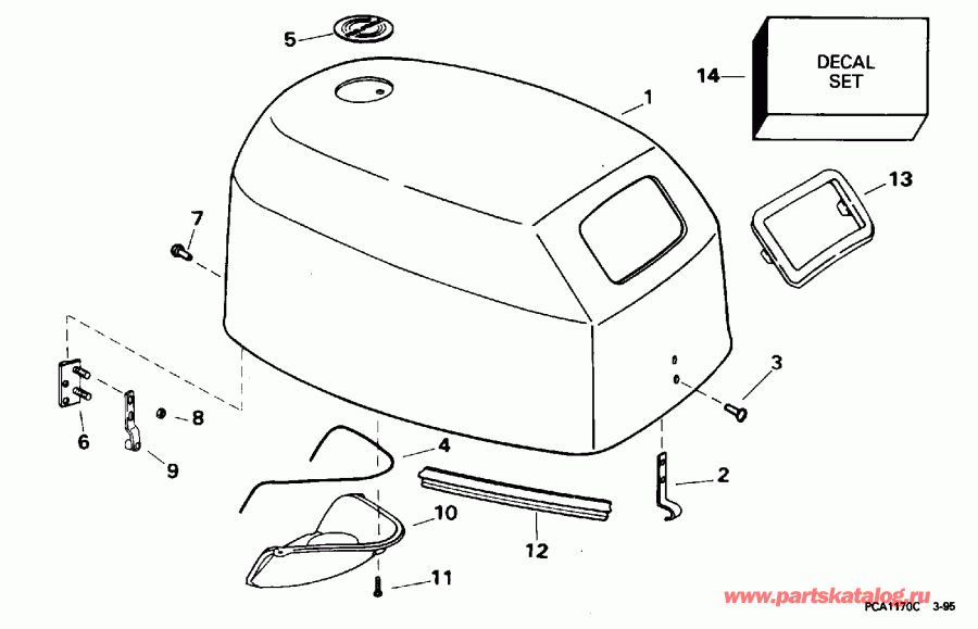 ��������� �������� ����� EVINRUDE E15FRLEDR 1996  - Johnson / Johnson