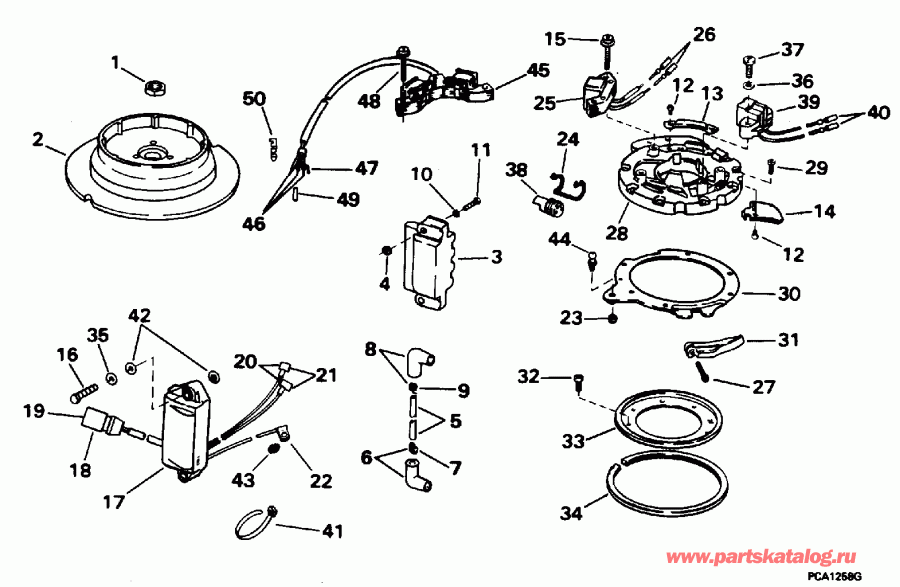��������� ����� Evinrude E15RELEDS 1996  - Rope / ����