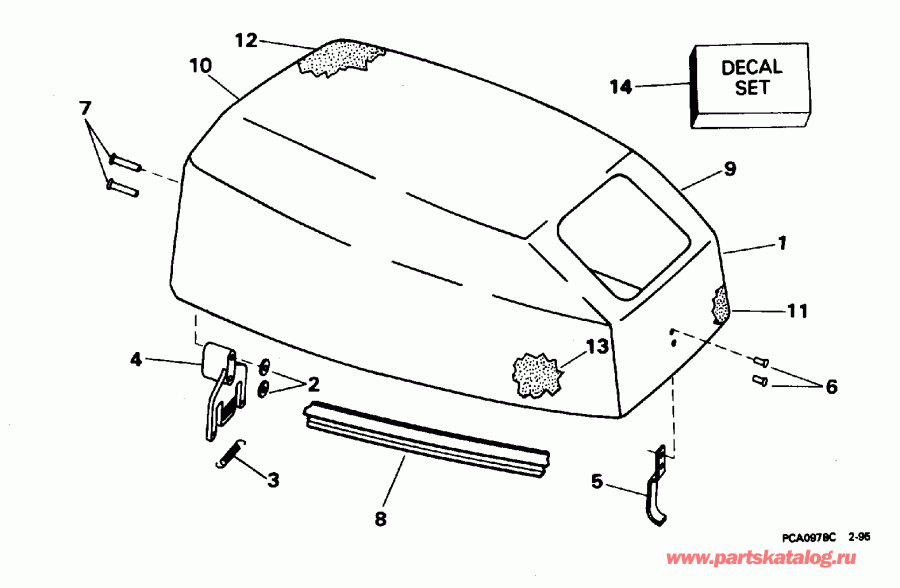 ��������� Evinrude E15RLEDS 1996  - Johnson