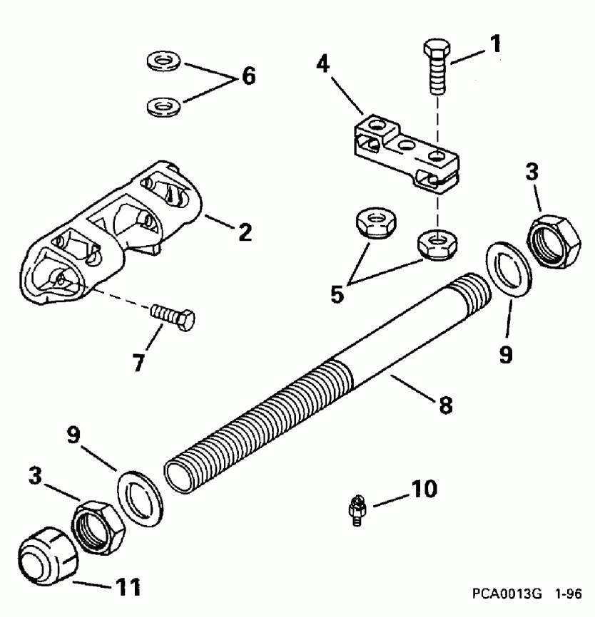 ����� EVINRUDE E175NXEDB 1996  - 150gl, Sl - 175gl, Sl Only
