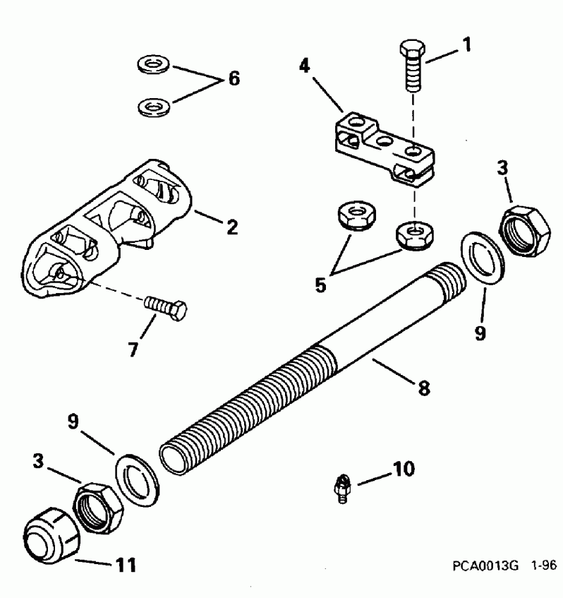 �������� ��������� ����� Evinrude E200CXEDR 1996  - 200sl, 200stl, 225stl Only