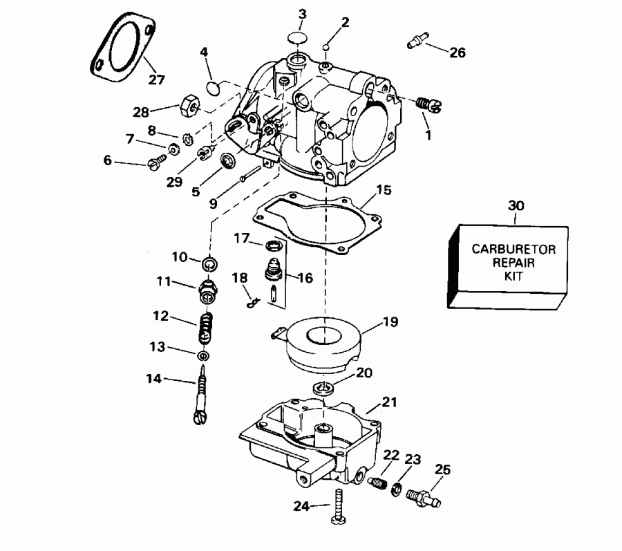 ��������� ��������� EVINRUDE E20CRLEDA 1996  - 25 / 25