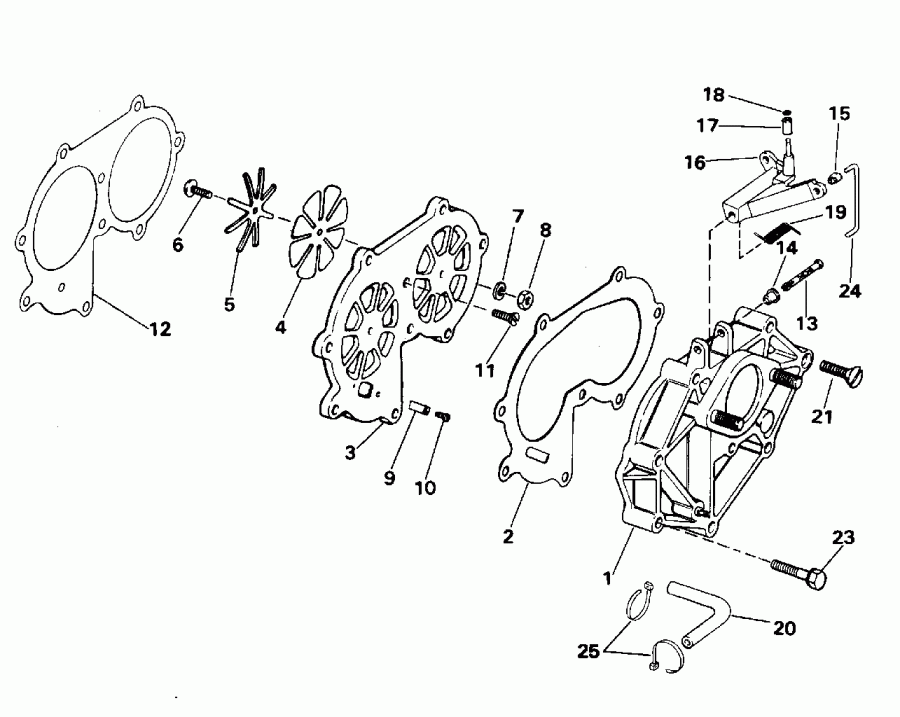 ����� EVINRUDE E20CRLEDA 1996  - take Manifold / take ���������