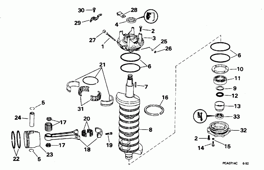 �������� ��������� ����� ������� E225CZEDE 1996  - ank��� & ������� / ankshaft & Piston