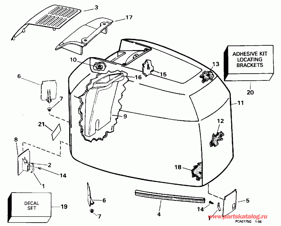  Evinrude E225TXEDE 1996  - Evinrude - 200tx, 200sl, 200cx, 225