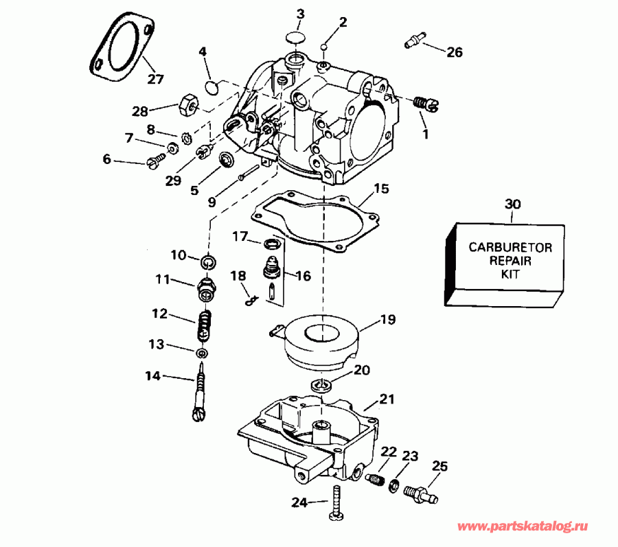 �������� ����� EVINRUDE E25REDA 1996  - 25 / 25