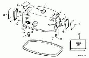 ������ ��������� (�����) - Evinrude (Engine Cover - Evinrude)
