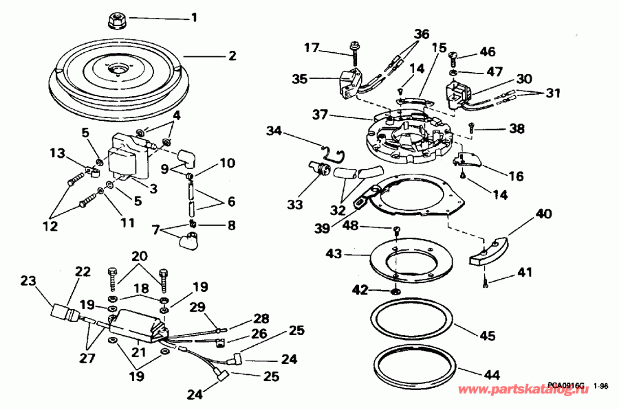 �������� ����� EVINRUDE E25REDA 1996  - nition