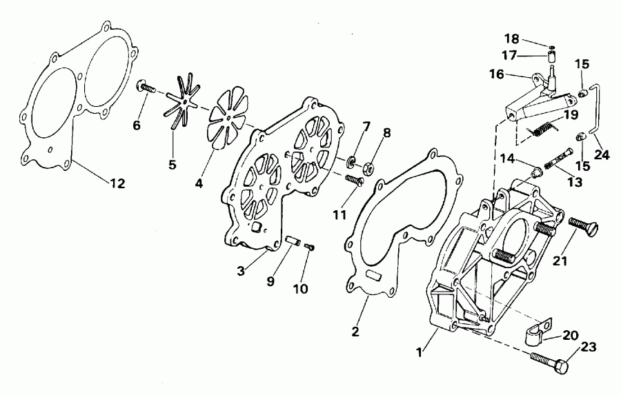 �������� ����� EVINRUDE E25RWLEDC 1996  - take ��������� / take Manifold