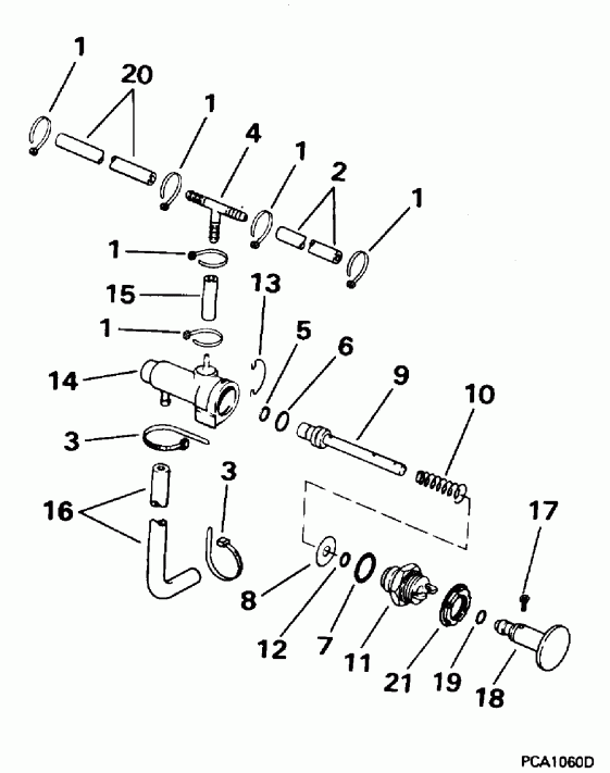    Evinrude E25RWLEDC 1996  - imer  / imer Pump