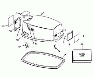 ������ ��������� (�����) - Johnson (Engine Cover - Johnson)