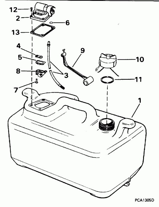 ����� Evinrude E25TEEDA 1996  - 6 Gallon