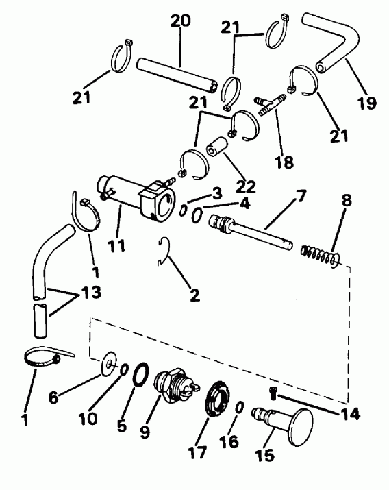 ��������� ����� Evinrude E25TEEDA 1996  - imer System