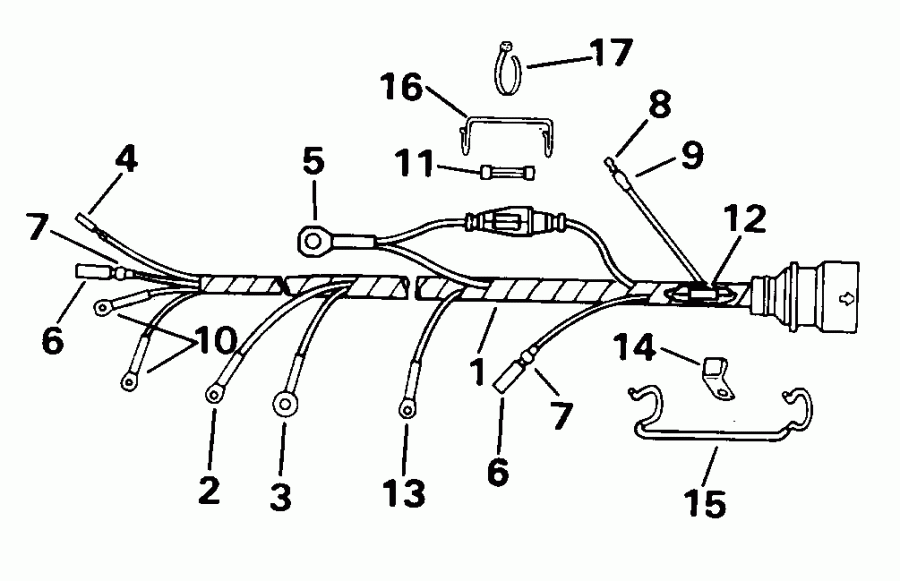 �������� ��������� ����� Evinrude E25TKLEDC 1996  - wind Starter / wind �������