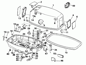 ������ ��������� (�����) - Evinrude (Engine Cover - Evinrude)