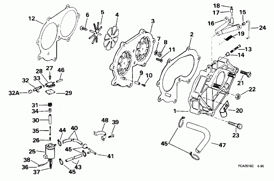 ����� EVINRUDE E28ESLEDR 1996  - take ��������� / take Manifold